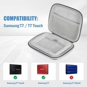Étui de protection antichoc en EVA personnalisé pour Samsung T7 T7 Touch SSD – Sac de rangement de voyage, boîte, pochette - Product Image 2