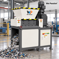 Broyeur à double arbre WP-400 5,5 kW 2919 Nm 26 lames 9CrSi automatique pour le recyclage des métaux ferreux, acier inoxydable, aluminium