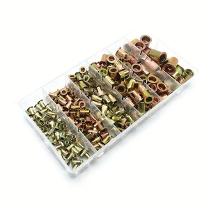 Baiguluo Rivet Nut Set M3 M4 M5 M6 M8 M10 Zinc Plated Flat Head Internal Hex Metric 230pcs - Product Image 4