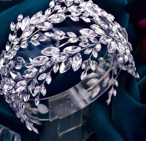 Nouveau dîner luxe grillage vêtements créatifs chapeaux rétro tête bijoux mariage cheveux accessoires mariée tête pièce - Product Image 4