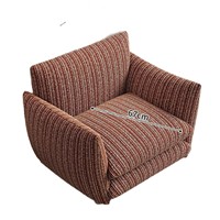 Fauteuil individuel en bois de style français rétro, inspiré du vintage, mobilier multifonctionnel pour la maison, salon, chambre, bureau, confortable