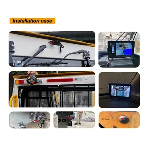 Tête d'avion double 7 pouces benchhdmi moniteur de voiture caméra 360 degrés avec moniteur assistant de surveillance des angles morts