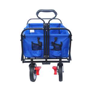 Carrito Plegable Db Azul de 4 Ruedas para Camping, Compras y Exteriores con Estructura de Contenedor - Product Image 4