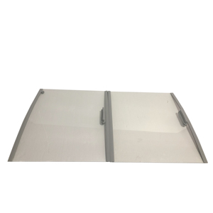 Porte coulissante en verre trempé incurvé transparent pour congélateur de magasin, armoire commerciale en îlot - Product Image 1