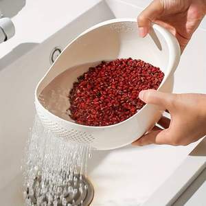 Cesta de Cocina para Lavar Verduras, Cesta de Drenaje, Filtración, Conservación de Frescura, Estante de Almacenamiento, Cesta para Refrigerador - Product Image 3