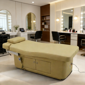 <span class=keywords><strong>Lit</strong></span> de massage électrique de luxe moderne pour salon de beauté, avec angle réglable et éponge haute densité, idéal pour les services de spa facial - Product Image 3