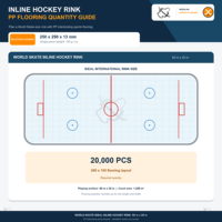 Arène de hockey sur glace portable, dalles de sol amovibles en PP pour événements, location de tournois, arènes de hockey sur glace et événements événementiels