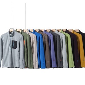 <b>Men's</b> Fleece <b>Jacket</b> Half Zip Stand Collar Long Sleeve Quick Dry Breathable Sportswear For <b>Running</b> Cycling Hiking Camping Fishing - Product Image 5