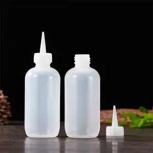 4OZ 6OZ LDPE Soft Plastic Squeeze Bottle For Conditioner Hair Dye With Nozzle Wholesale