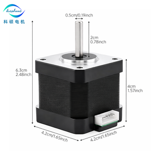 Motor paso a paso híbrido <span class=keywords><strong>Nema</strong></span> <span class=keywords><strong>17</strong></span> de alta calidad 42HB400L4 de <span class=keywords><strong>42</strong></span> mm para impresora, fabricado en China - Product Image 3
