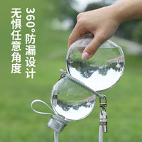 Bouteille d'eau portable en Tritan écologique grande capacité pour enfants, motif dessin animé, avec paille intégrée, pour camping et sports de plein air