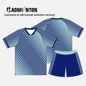 Ensemble de maillots de badminton personnalisés pour hommes et femmes, respirant, à séchage rapide, uniforme d'équipe pour le pickleball, l'entraînement au badminton, logo OEM - Product Image 2