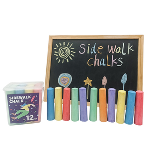12 craies noires sans poussière de haute qualité, emballées dans une boîte en plastique, craies scolaires - Product Image 4