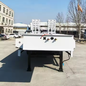 Semirremolque de plataforma baja de 3 o 4 ejes, extensible, para transporte de contenedores de 40 pies y equipo pesado, en venta - Product Image 2