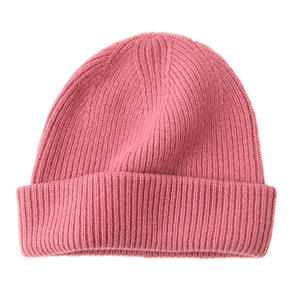 Bonnet personnalisé mignon et luxueux, chaud, 100% <span class=keywords><strong>laine</strong></span> d'agneau, tricoté, unisexe, bonnets à revers pour les voyages d'affaires avec logo personnalisé - Product Image 2