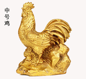 Ottone Fengshui 12 zodiacale scultura Home Office decorazione Desktop collezione regalo soggiorno artigianato