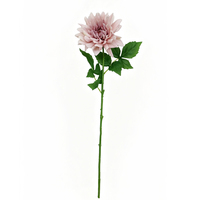 Bunga Dahlia Buatan Real Touch Panjang 75cm untuk Dekorasi Dalam Ruangan Batang Bunga Dahlia
