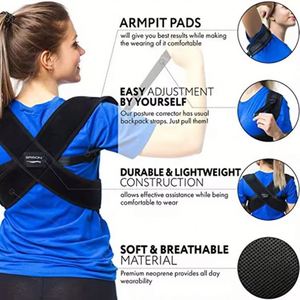 Corrector de Postura de Alta Calidad, Soporte de Espalda Ajustable para Hombres y Mujeres - Product Image 4