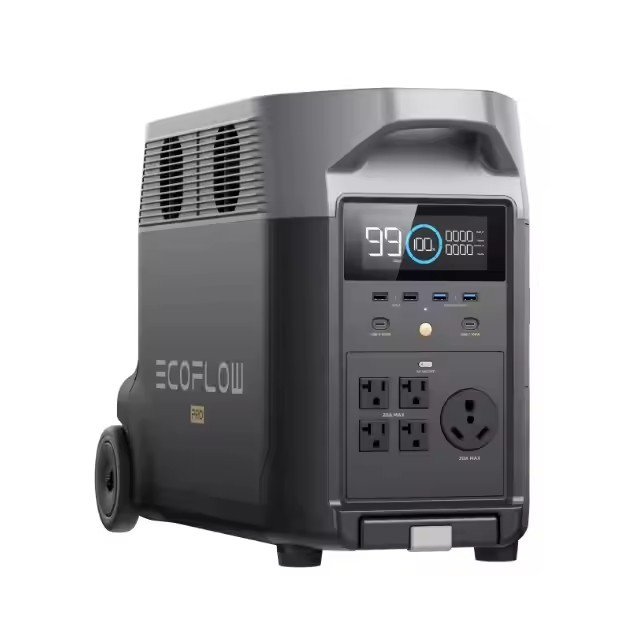 For ECOFLOW DELTA Pro Expandable Portable Power Station 3.6kWh-25kWh Home Battery with Solar Panel and Remote Control