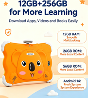 Tablette Android 14 de 7 pouces pour l'éducation des enfants, 12+256 Go, avec emplacement pour carte SIM, Wi-Fi, tablette pour enfants, avec emballage