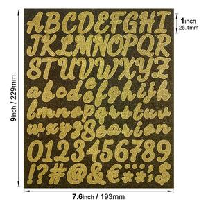 Wholesale Glitter <strong>Letters</strong> <strong>Stickers</strong> Self Adhesive Vinyl <strong>Letter</strong> Alphabet Number <strong>Stickers</strong> Mailbox Numbers Label Decals For Notebook - Product Image 6