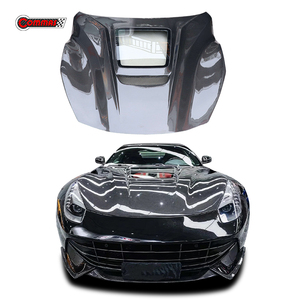Couvercle de capot moteur en fibre de carbone style Commas pour Ferrari F12 à prix raisonnable - Product Image 1