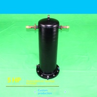 Échangeur de chaleur de type manchon 3-8 HP, pompe à chaleur de climatisation, source d'air, condenseur à bobine coaxiale refroidi par eau