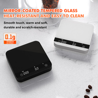 Nouvelle Balance Électronique de Cuisine 3kg/0.1g avec Écran LCD Blanc et Minuteur pour Aliments, Expresso et Café Filtre