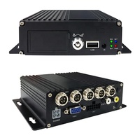 Enregistreur vidéo mobile pour véhicule AHD H.265 720P 1080P 4CH GPS WiFi Écran IPS Stockage sur 2 cartes TF de 512 Go Étanche Enregistrement en boucle