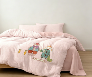 Coperta trapuntata - Orsetto e Coniglietto Amici - Product Image 2