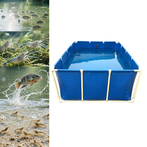ถังพีวีซีสี่เหลี่ยมพับได้อุปกรณ์เพาะ<span class=keywords><strong>เลี้ยง</strong></span>สัตว์น้ำบ่อปลา - Product Image 1