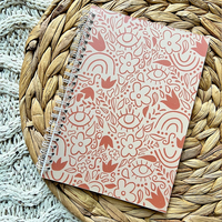 Buku Stiker Spiral Binding Kustom yang Dapat Digunakan Kembali, Hadiah Cetak Kertas Lepas Dua Sisi, Sampel Gratis