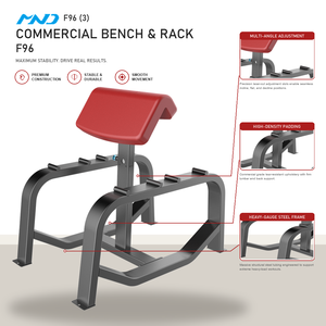 Kommerzielle Premium Dual-Funktions-Preacher-Curl-Bank MND Fitness-Studioausrüstung für Personal-Training-Studio Mehrbenutzerfähig - Product Image 1