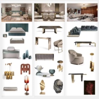 Meubles de salle à manger italiens contemporains de luxe, table à manger moderne de luxe