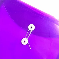 Dossiers en plastique personnalisés A4 A5 avec fermeture à bouton et cordon, dossier de classement en PP pour documents, logo personnalisé