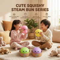 Jouets Squishy Smusher à succès en gros, jouets sensoriels anti-stress en forme de pain vapeur, jouets Squishy créatifs et originaux