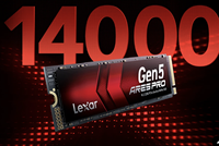 Lexar Ares Pro PCIe5.0x4 M.2 2280 NVMe Internal SSD 14000MB/s Supercharge AI Workflows untuk PC Desktop