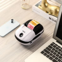 Impresora de etiquetas para joyería, máquina impresora de etiquetas en rollo adhesivo, Mini impresora de código de barras de etiquetas térmicas