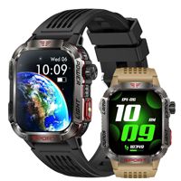Montre connectée HT29 pour appels, moniteur de fréquence cardiaque, suivi du sommeil, podomètre, rappel de messages, étanche en profondeur, silicone, charge sans fil