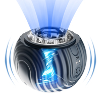 Insertion de poussée automatique réaliste vagin ventouse vibrant télescopique vibrateur mâle masturbateur jouets