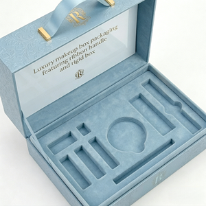 Boîte de maquillage de luxe avec poignée en ruban et boîte rigide - Product Image 2