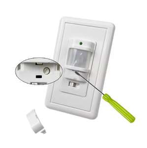 SLS Saklar Lampu Sensor Gerak Inframerah 180 Derajat yang Dipasang di Dinding Detektor PIR Satu Tiang Gerakan Tubuh Manusia ABS PC Tahan Lama 9m - Product Image 6