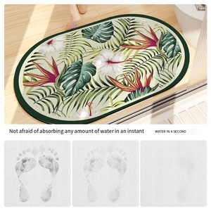 Alfombra de Baño <span class=keywords><strong>Tropical</strong></span> Garden - Diatomita Impresa de Alta Definición con Base Antideslizante de Goma para Entrada de Baño, Entrada de Motel - Product Image 5