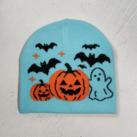 Topi Rajut Labu Halloween Khusus Hallows'Day, Nyaman, Personal, Menjaga Kehangatan, untuk Dewasa Unisex