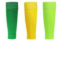 Manchons de compression professionnels pour mollets de football, chaussettes de protection pour protège-tibias, protection respirante en mélange polyester-coton, chauffe-jambes