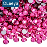 Oleeya - Piedras de Cristal de Alta Calidad al por Mayor, Tamaño Pequeño SS3, Piedras de Estrás Planas sin Fijación en Caliente para Decoración de Zapatos, Manualidades