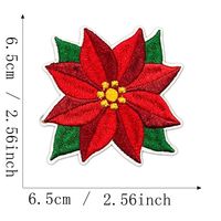 Patchs de Noël à crochets et boucles, amusants et mignons, brodés, anti-coupure, en nylon, pour vêtements, chapeaux, sacs à dos, etc. à coudre