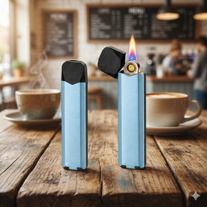 Populaire en Suisse, briquet électrique jetable mini 60 mm, OEM/ODM disponible, briquet de sécurité Lila Kiss - Product Image 3