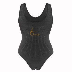 Bodysuits sexy sans manches, <span class=keywords><strong>élastique</strong></span>s et élégants, <span class=keywords><strong>avec</strong></span> compression <span class=keywords><strong>de</strong></span> la taille et enveloppement <span class=keywords><strong>de</strong></span> la poitrine, colorés, tendance, en forme <span class=keywords><strong>de</strong></span> triangle, Fajas - Product Image 2