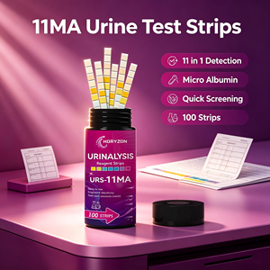 <span class=keywords><strong>Strisce</strong></span> Reattive per Urina Jilin HongYi URS-11MA 11-in-1, Rilevazione di Microalbumina, <span class=keywords><strong>Diabete</strong></span> e Infezioni Urinarie, 100 <span class=keywords><strong>Strisce</strong></span> per Confezione, Certificato CE - Product Image 2